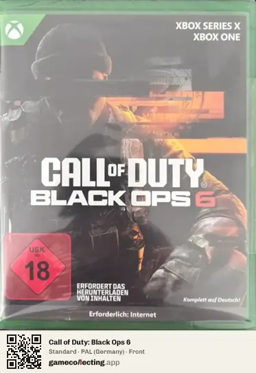 Call of Duty: Black Ops 6 Xbox Series X, Germany box front