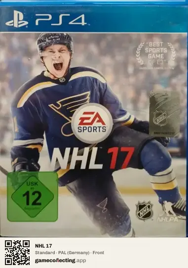 NHL 17 PlayStation 4, Germany box front