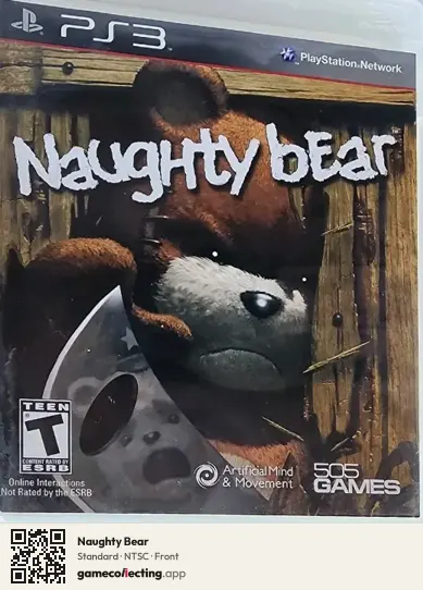 Naughty Bear PlayStation 3, NTSC box front