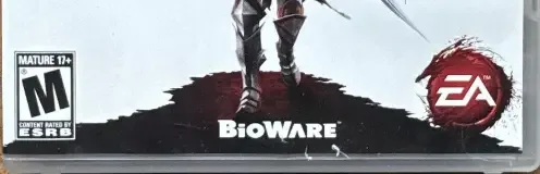 Dragon Age II, the ESRB box on its front