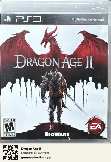 Dragon Age II PlayStation 3, NTSC box front