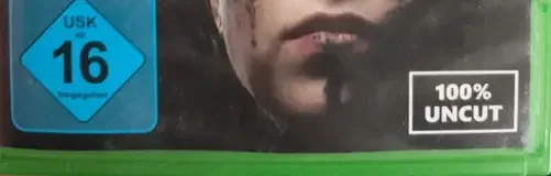 Hellblade: Senua's Sacrifice, the USK square on its front