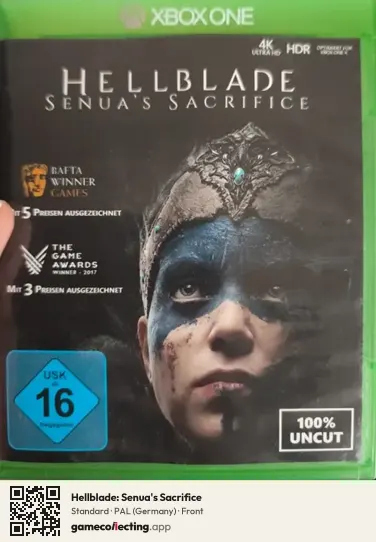 Hellblade: Senua's Sacrifice Xbox One, Germany box front