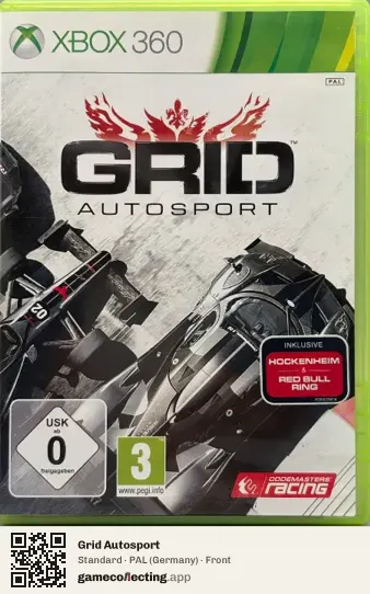 Grid Autosport Xbox 360, Germany box front