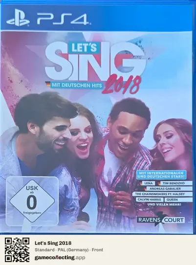 Let's Sing 2018 PlayStation 4, Germany box front