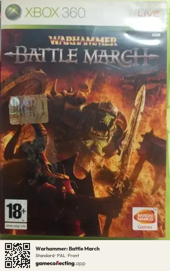 Warhammer: Battle March Xbox 360, PAL box front