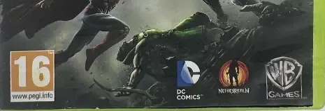 Injustice: Gods Among Us, the USK square on its front