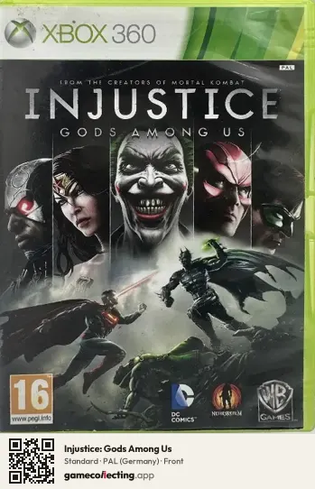 Injustice: Gods Among Us Xbox 360, Germany box front