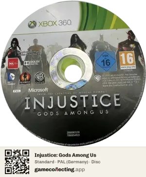Injustice: Gods Among Us Xbox 360, PAL disc