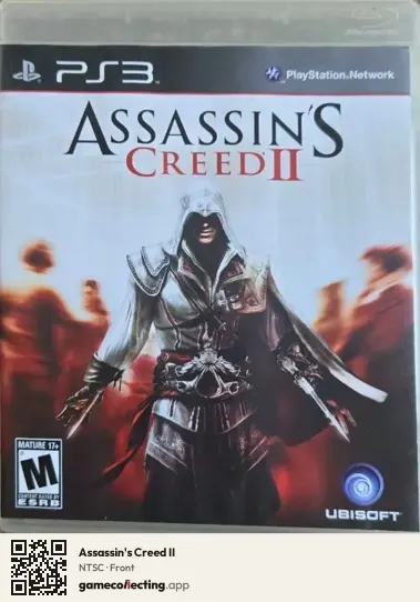 Assassin's Creed II PlayStation 3, NTSC box front