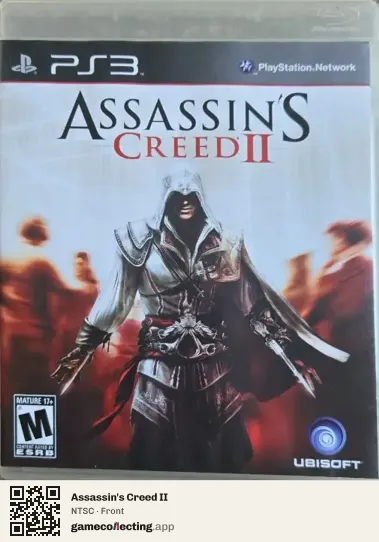 Assassin's Creed II PlayStation 3, NTSC box front