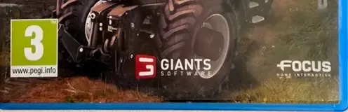 Farming Simulator 15, the PEGI square on its front