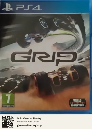Grip: Combat Racing PlayStation 4, PAL box front