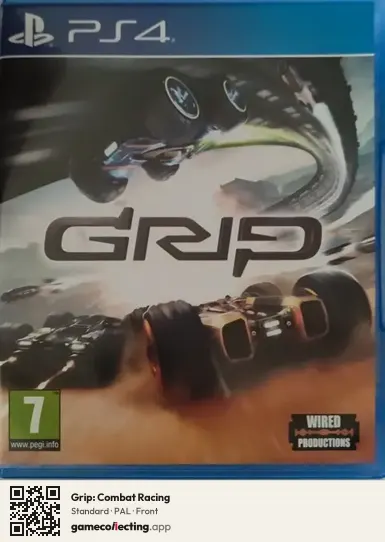 Grip: Combat Racing PlayStation 4, PAL box front