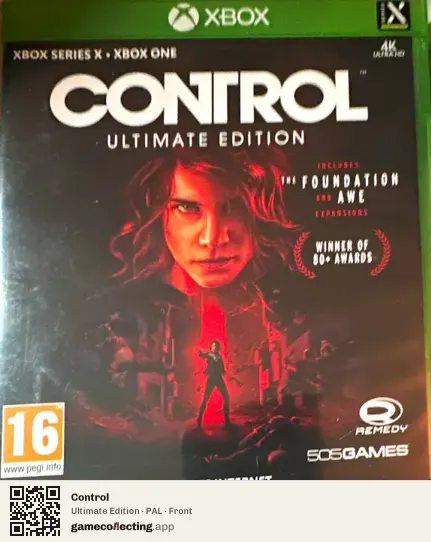Control Xbox Series X, PAL box front