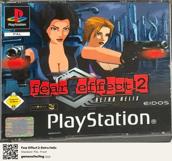 Fear Effect 2: Retro Helix PlayStation, PAL box front
