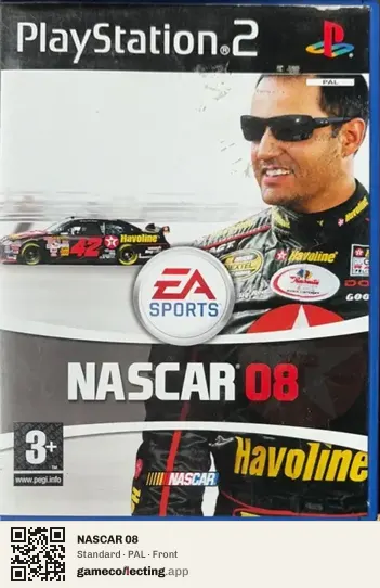 NASCAR 08 PlayStation 2, PAL box front