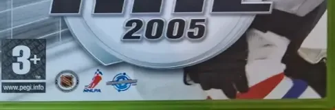 NHL 2005, the PEGI square on its front