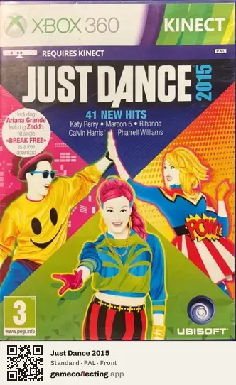 Just Dance 2015 Xbox 360, PAL box front