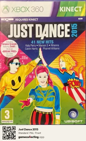 Just Dance 2015 Xbox 360, PAL box front