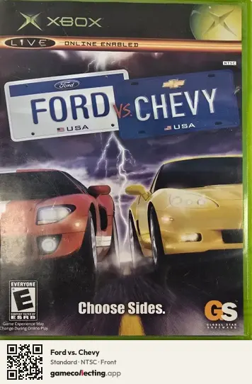 Ford vs. Chevy Xbox, NTSC box front
