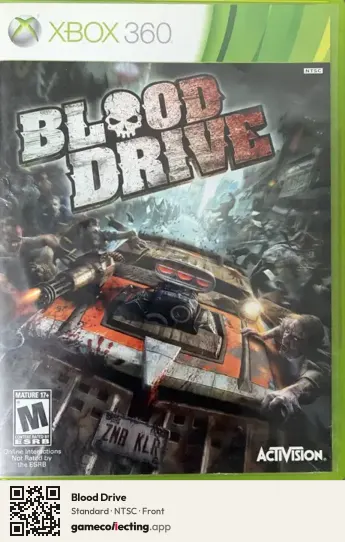 Blood Drive Xbox 360, NTSC box front
