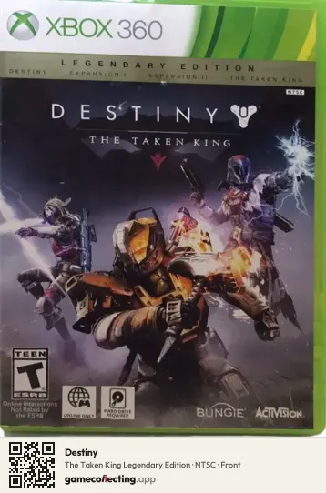 Destiny Xbox 360, NTSC box front