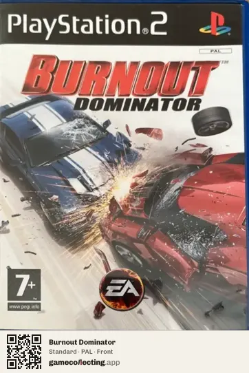 Burnout Dominator PlayStation 2, PAL box front