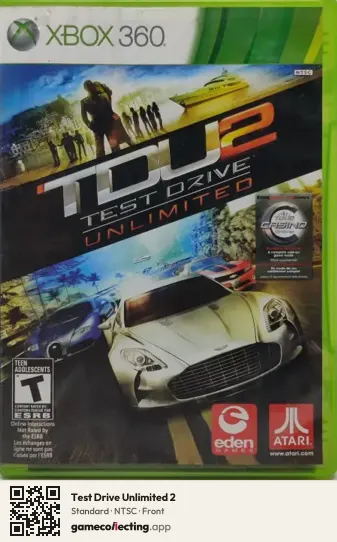 Test Drive Unlimited 2 Xbox 360, NTSC box front