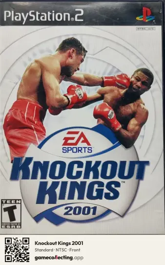 Knockout Kings 2001 PlayStation 2, NTSC box front