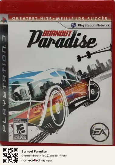 Burnout Paradise PlayStation 3, Canada box front
