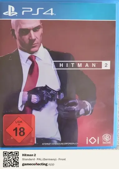 Hitman 2 PlayStation 4, Germany box front