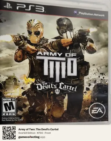 Army of Two: The Devil's Cartel PlayStation 3, NTSC box front