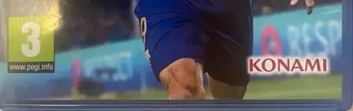 Pro Evolution Soccer 2018, the PEGI square on its front