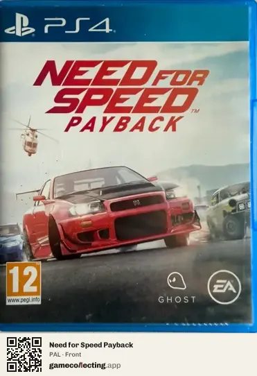 Need for Speed Payback PlayStation 4, PAL box front