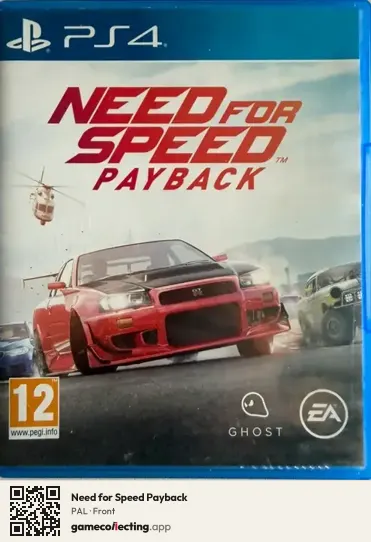 Need for Speed Payback PlayStation 4, PAL box front