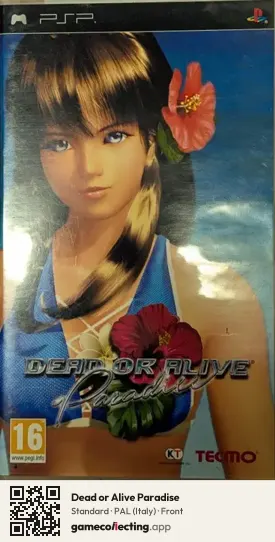Dead or Alive Paradise PlayStation Portable, Italy box front
