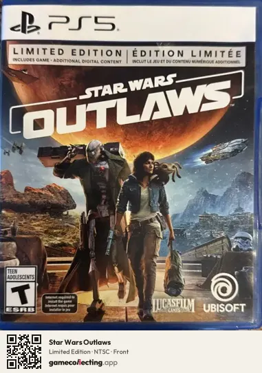 Star Wars Outlaws PlayStation 5, NTSC box front
