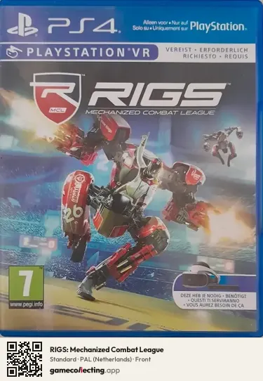 RIGS: Mechanized Combat League PlayStation 4, Netherlands box front