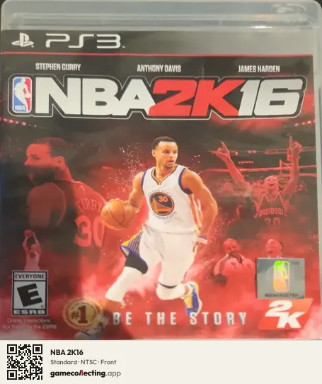 NBA 2K16 PlayStation 3, NTSC box front