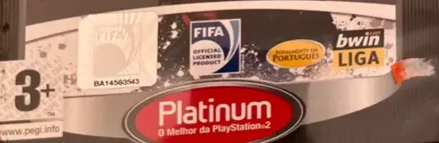 FIFA 08, the PEGI square on its front