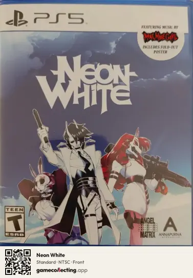 Neon White PlayStation 5, NTSC box front