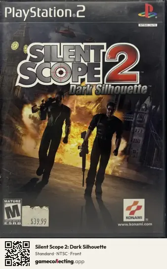 Silent Scope 2: Dark Silhouette PlayStation 2, NTSC box front
