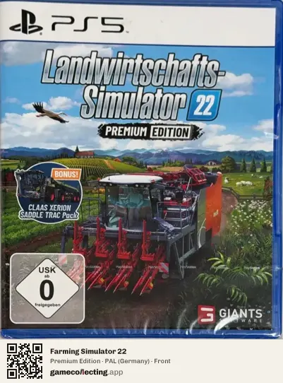 Farming Simulator 22 PlayStation 5, Germany box front