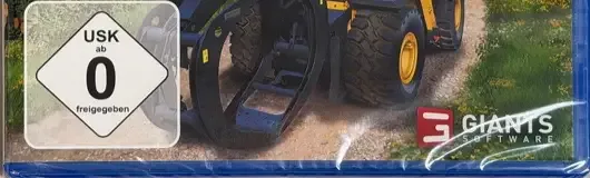 Farming Simulator 22, the USK square on its front