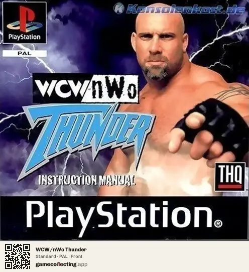 WCW/nWo Thunder PlayStation, PAL box front