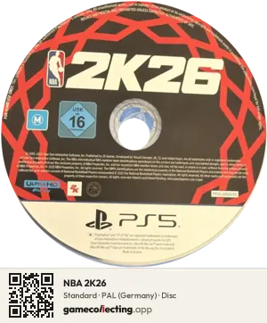 NBA 2K26 PlayStation 5, PAL disc