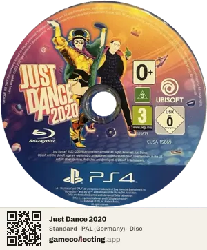 Just Dance 2020 PlayStation 4, PAL disc