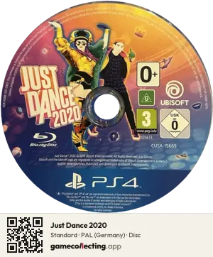 Just Dance 2020 PlayStation 4, PAL disc