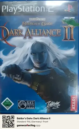 Baldur's Gate: Dark Alliance II PlayStation 2, Germany box front